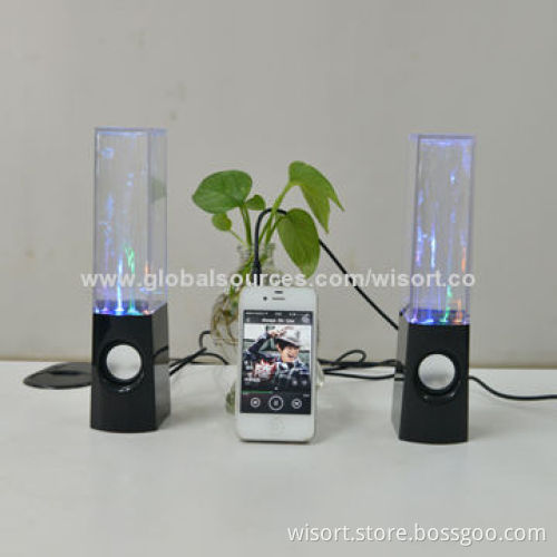 Fashionable Portable Mini/Water-dancing Stereo Speakers with 2.3.5mm Standard Audio Input
